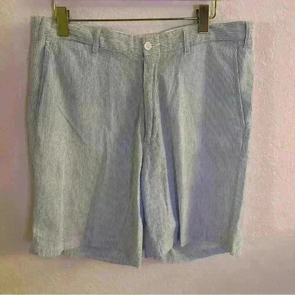 Castaway Other - Men’s Castaway Nantucket Island Size 36 Blue Striped Seersucker Shorts Golf